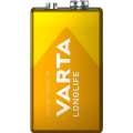 VARTA 9V-Blockbatterie LONGLIFE, E-Block, 6LR61 VARTA 9V-Blockbatterie LONGLIFE, E-Block, 6LR61