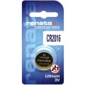 Renata Lithium Knopfzelle CR 2016 / 3V / 90 mAh Lade- und Datentechnik Renata Lithium Knopfzelle CR 2016 / 3V / 90 mAh Lade- und Datentechnik
