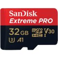 SanDisk microSDHC-Speicherkarte Extreme PRO, mit SD-Adapter, UHS-I, Speedclass 3, 100 MB/s, 32 GB SanDisk microSDHC-Speicherkarte Extreme PRO, mit SD-Adapter, UHS-I, Speedclass 3, 100 MB/s, 32 GB