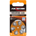 Ansmann Hörgeräte-Batterie Zinc-Air 13 PR48, 1,4 V, 6er-Blister Ansmann Hörgeräte-Batterie Zinc-Air 13 PR48, 1,4 V, 6er-Blister