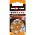 Ansmann Hörgeräte-Batterie Zinc-Air 13 PR48, 1,4 V, 6er-Blister Ansmann Hörgeräte-Batterie Zinc-Air 13 PR48, 1,4 V, 6er-Blister