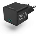 Hama Schnellladegerät, USB-C, PD/Qualcomm, Mini- Ladegerät, 25 W, Schwarz Hama Schnellladegerät, USB-C, PD/Qualcomm, Mini- Ladegerät, 25 W, Schwarz